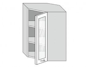 19.60.3у Шкаф настенный (h=913) угловой на 600мм со стекл. дверцей в Дегтярске - degtyarsk.магазин96.com | фото