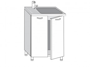 2.60.2м Шкаф-стол на 600мм под врезную мойку с 2-мя дверцами в Дегтярске - degtyarsk.магазин96.com | фото