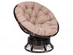 Кресло-качалка Papasan w 23/01 B с подушкой Antique brown, экошерсть Коричневый в Дегтярске - degtyarsk.магазин96.com | фото