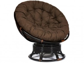 Кресло-качалка Papasan w 23/01 B с подушкой Antique brown, ткань Коричневый в Дегтярске - degtyarsk.магазин96.com | фото