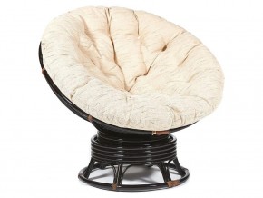 Кресло-качалка Papasan w 23/01 B с подушкой Antique brown, ткань Старт в Дегтярске - degtyarsk.магазин96.com | фото