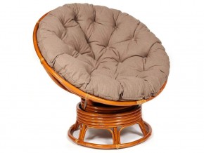 Кресло-качалка Papasan w 23/01 B с подушкой Cognac, экошерсть Коричневый в Дегтярске - degtyarsk.магазин96.com | фото