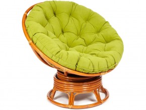 Кресло-качалка Papasan w 23/01 B с подушкой Cognac, флок Олива в Дегтярске - degtyarsk.магазин96.com | фото