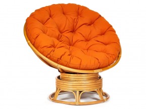 Кресло-качалка Papasan w 23/01 B с подушкой Honey, ткань Оранжевый в Дегтярске - degtyarsk.магазин96.com | фото