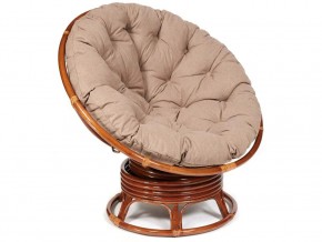 Кресло-качалка Papasan w 23/01 B с подушкой Pecan, экошерсть Коричневый в Дегтярске - degtyarsk.магазин96.com | фото