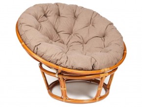 Кресло Papasan 23/01 W с подушкой Cognac, экошерсть Коричневый в Дегтярске - degtyarsk.магазин96.com | фото